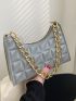 Minimalist Quilted Chain Shoulder Bag