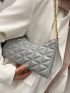 Minimalist Quilted Chain Shoulder Bag