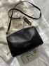 Letter Graphic Chain Handle Bucket Bag