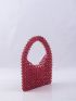 Beaded Design Clutch Bag