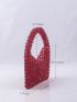 Beaded Design Clutch Bag