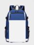 Colorblock Large Capacity Backpack