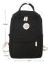 Letter Patch Pocket Front Backpack