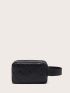 Quilted Metal Detail Clutch Bag