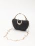 Mini Rhinestone Decor Chain Novelty Bag