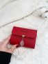 Letter Graphic Fold Small Wallet