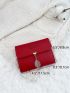 Letter Graphic Fold Small Wallet
