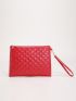Argyle Quilted Clutch Bag