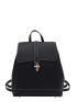 Stitch Trim Turn Lock Flap Backpack