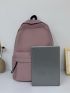 Letter Patch Large Capacity Backpack