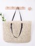 Woven Raffia Tote Bag