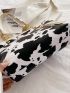 Cow Pattern Tassel Decor Tote Bag