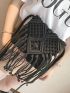 Mini Minimalist Fringe Decor Crochet Bag