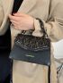 Quilted Flap Square Bag