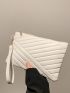 Geometric Clutch Bag With Wristlet