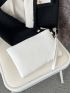 Geometric Clutch Bag With Wristlet