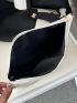 Geometric Clutch Bag With Wristlet