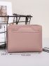 Stitch Detail Small Wallet With Detachable Card Holder