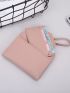 Stitch Detail Small Wallet With Detachable Card Holder