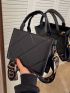 Minimalist Quilted Detail Square Bag