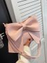 Bow Decor Knot Strap Shoulder Bag