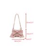 Bow Decor Knot Strap Shoulder Bag