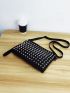 Studded Decor Square Bag
