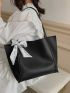 Twilly Scarf Decor Shoulder Tote Bag