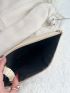 Minimalist Croc Embossed Clutch Bag