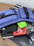 Contrast Binding Release Buckle Decor Waist Bag
