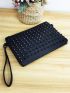 Studded Decor Clutch Bag