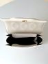 Textured Flap Saddle Bag