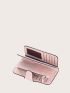 Minimalist Letter Graphic Fold Long Wallet