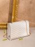 Mini Chevron Chain Crossbody Bag
