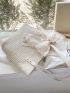 Floral Embroidery Bow Decor Straw Bag
