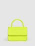 Mini Metallic Snakeskin Embossed Flap Square Bag