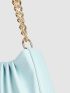 Minimalist Chain Ruched Bag