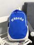 Letter Graphic Functional Backpack