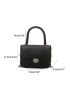 Mini Twist Lock Flap Chain Square Bag