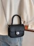 Mini Twist Lock Flap Chain Square Bag