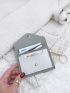 Letter Graphic Snap Button Card Holder
