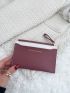 Letter Graphic Small Wallet With Wristlet