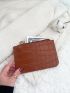 Crocodile Embossed Coin Purse