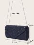 Glitter Flap Evening Bag