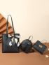 3pcs Geometric Graphic Shoulder Tote Bag