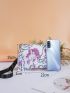Unicorn Graphic Tassel Decor Square Bag
