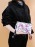 Unicorn Graphic Tassel Decor Square Bag