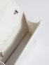 Rhinestone Decor Chain Square Bag