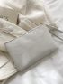 Letter & Floral Graphic Square Bag