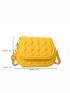 Mini Textured Flap Saddle Bag